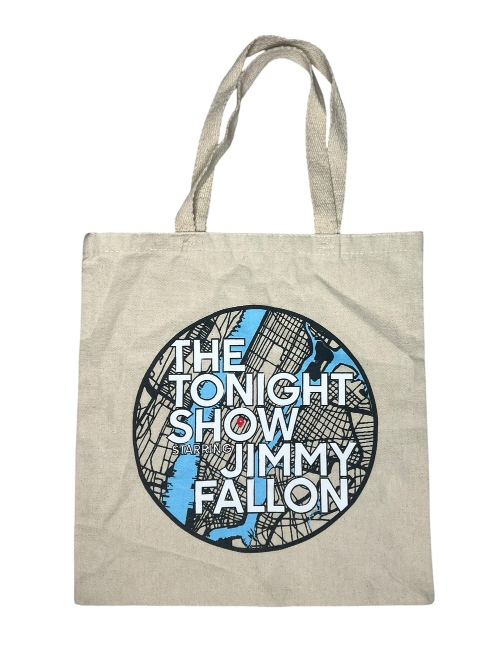 Official Jimmy Fallon Tonight Show Canvas Tote Bag NBC Licensed NYC Graphic